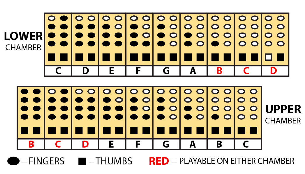 Coda Chromatic Fingerings - Business Card Size 2