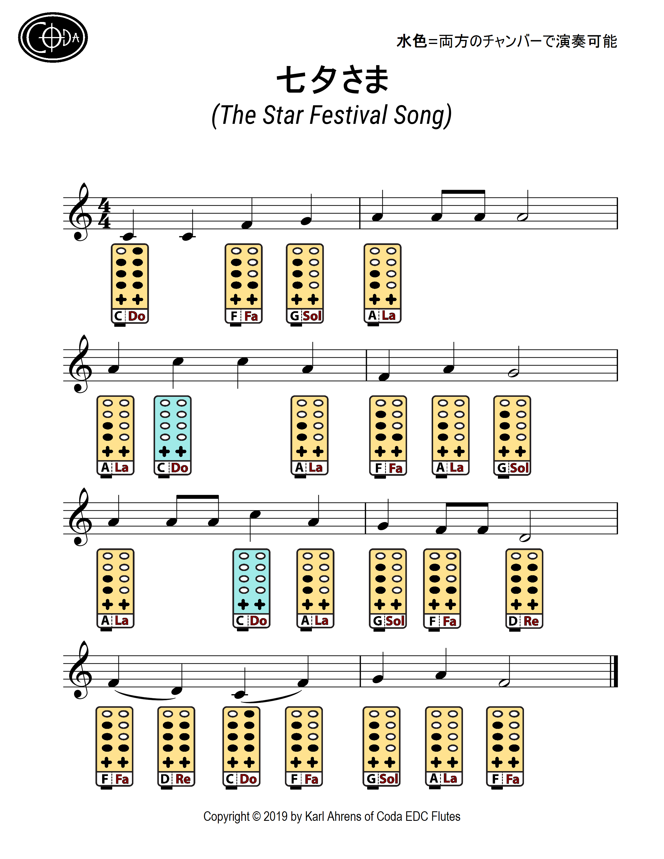 七夕さま The Star Festival Song Coda Edc Flutes