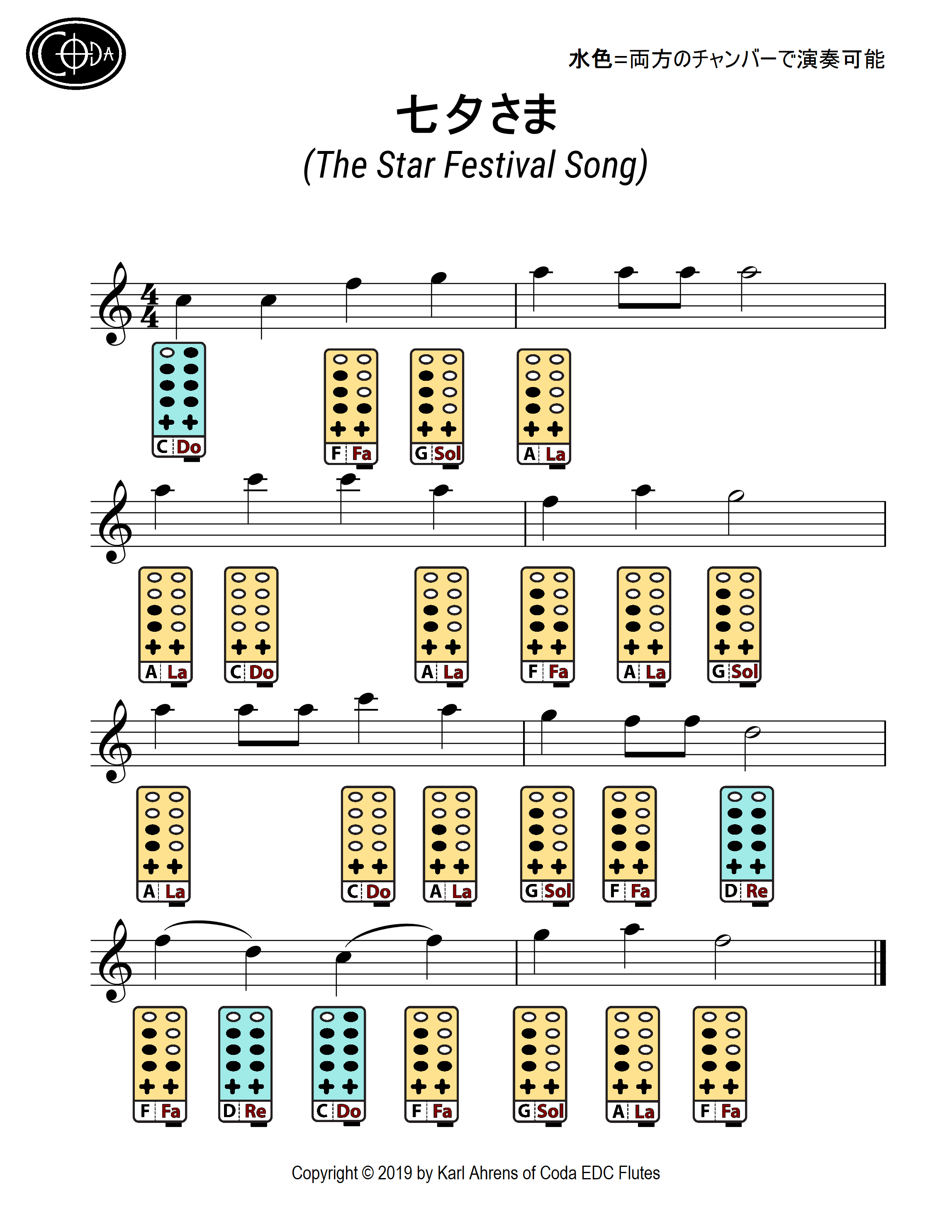 七夕さま The Star Festival Song Coda Edc Flutes