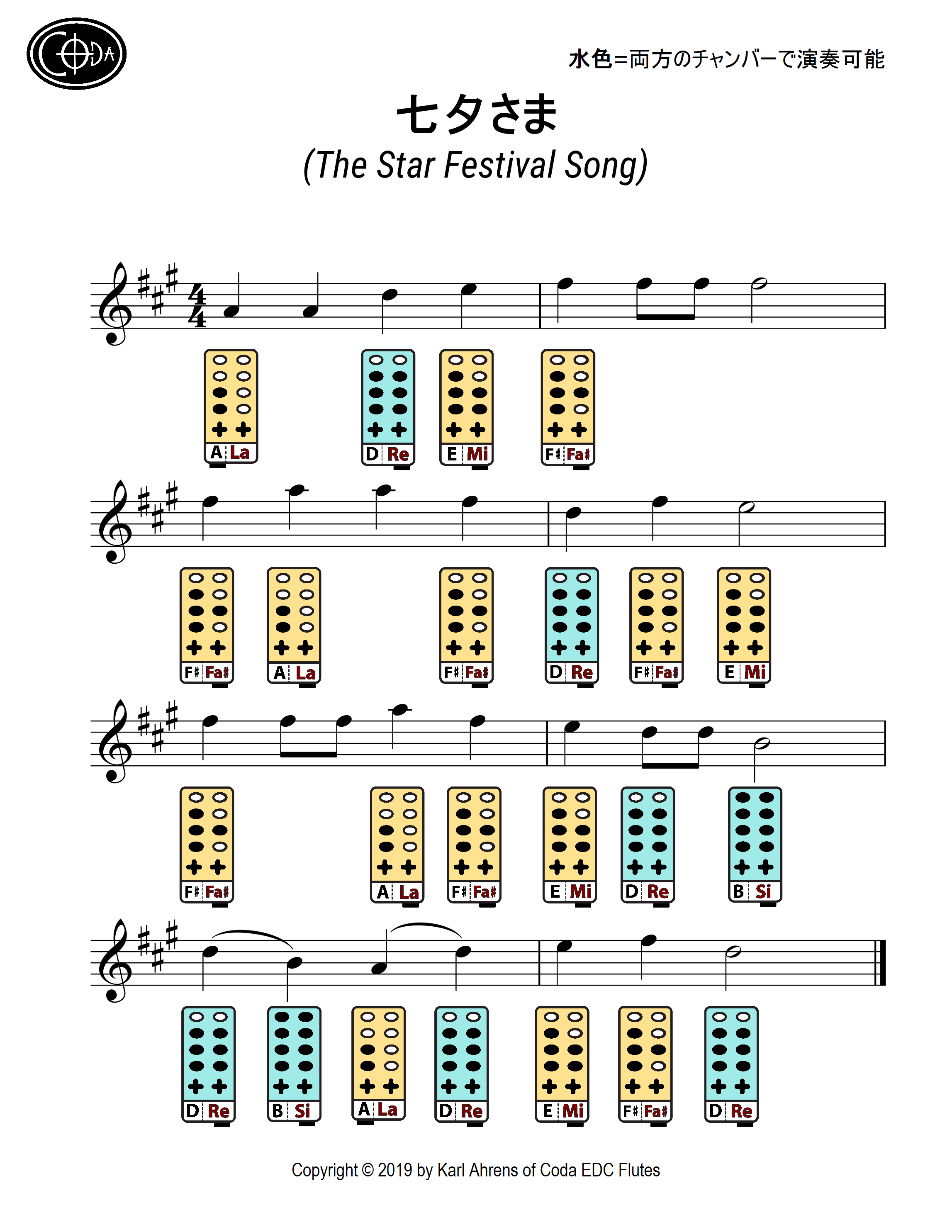七夕さま The Star Festival Song Coda Edc Flutes