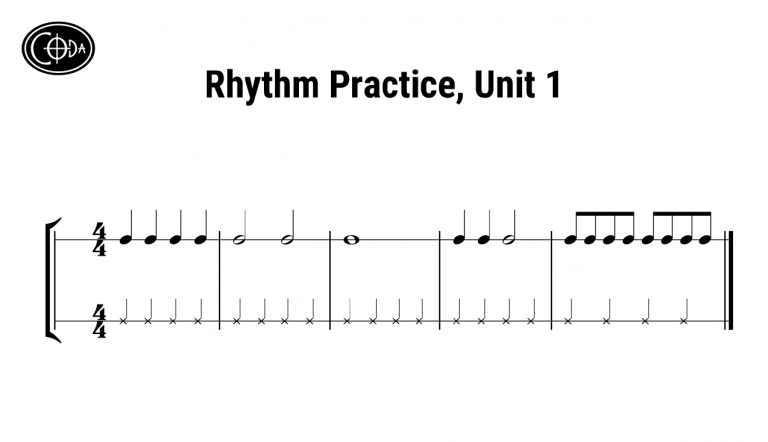 Rhythm Practice - Unit 1 - Coda EDC Flutes
